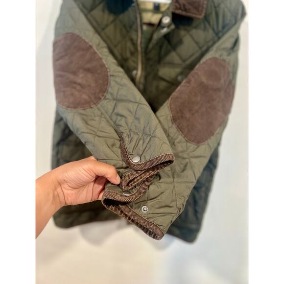 Boys Gap Preppy Quilted Field Jacket Green Corduroy Details XXL 14/16 - Picture 4 of 8
